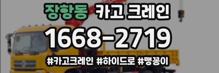 장항동 크레인 작업