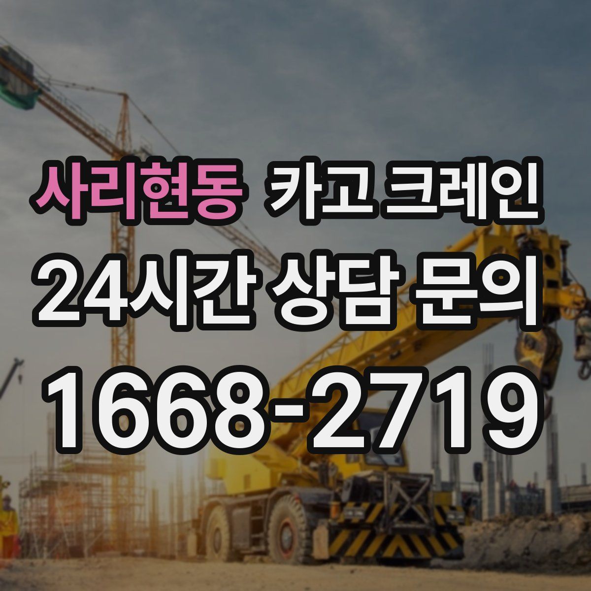 사리현동 카고 크레인