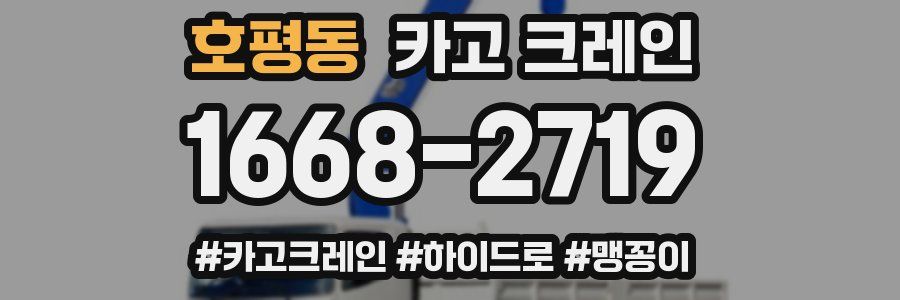 호평동 크레인 작업