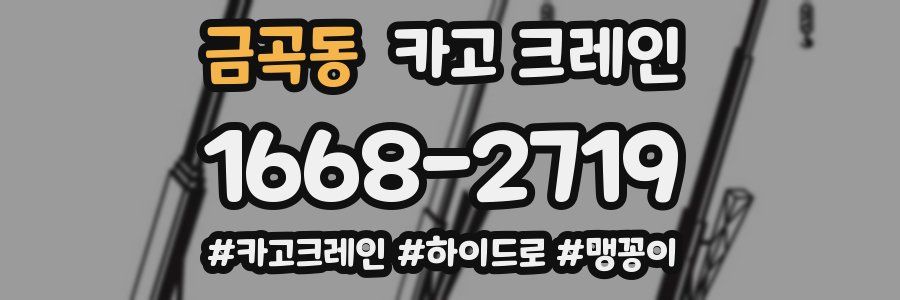 금곡동 크레인 작업