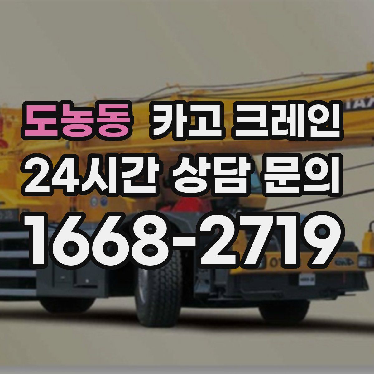 도농동 카고 크레인