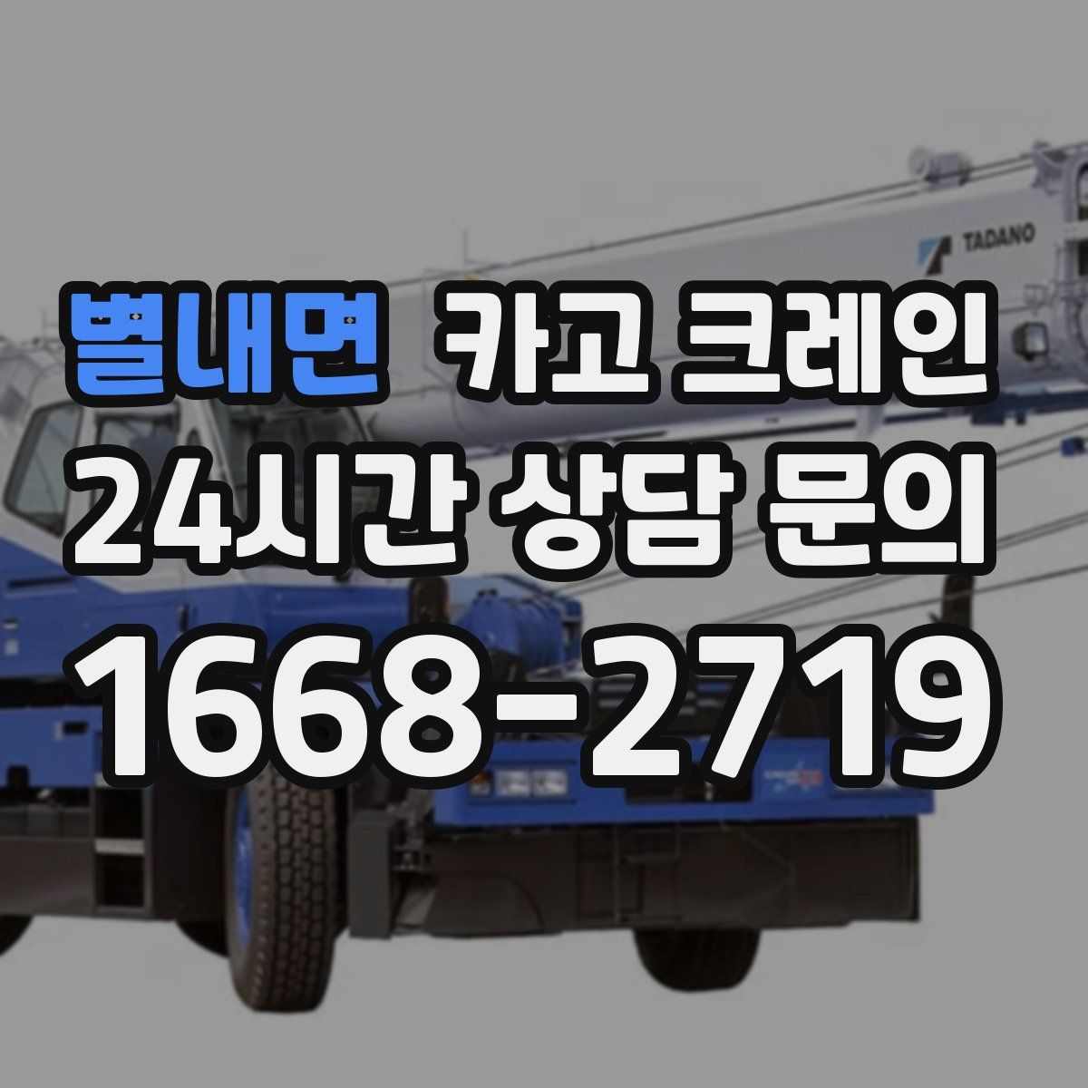 별내면 카고 크레인