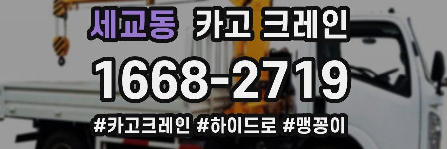 세교동 크레인 작업