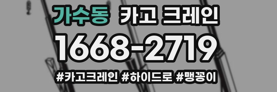 가수동 크레인 작업