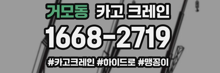 거모동 크레인 작업