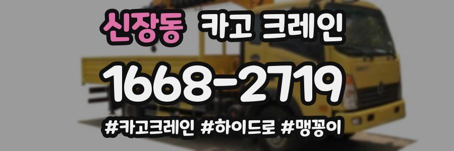 신장동 크레인 작업