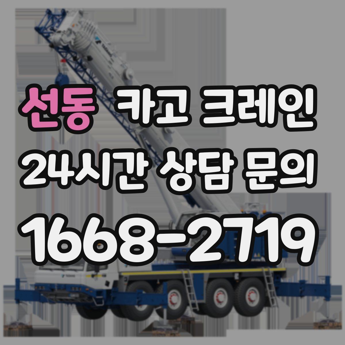 선동 카고 크레인 최소 비용으로 효율 높이는 방법