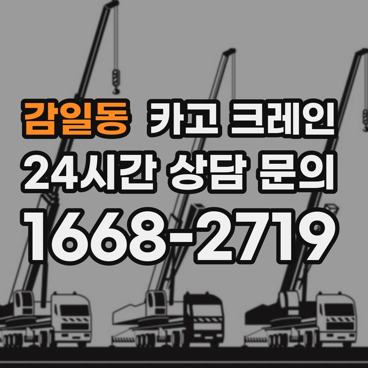 감일동 카고 크레인