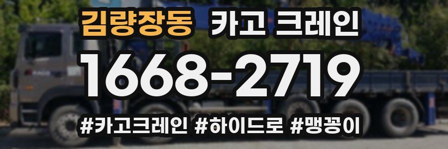 김량장동 크레인 작업