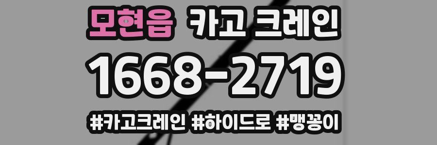 모현읍 크레인 작업