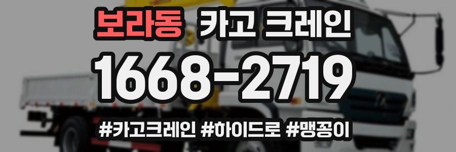 보라동 크레인 작업