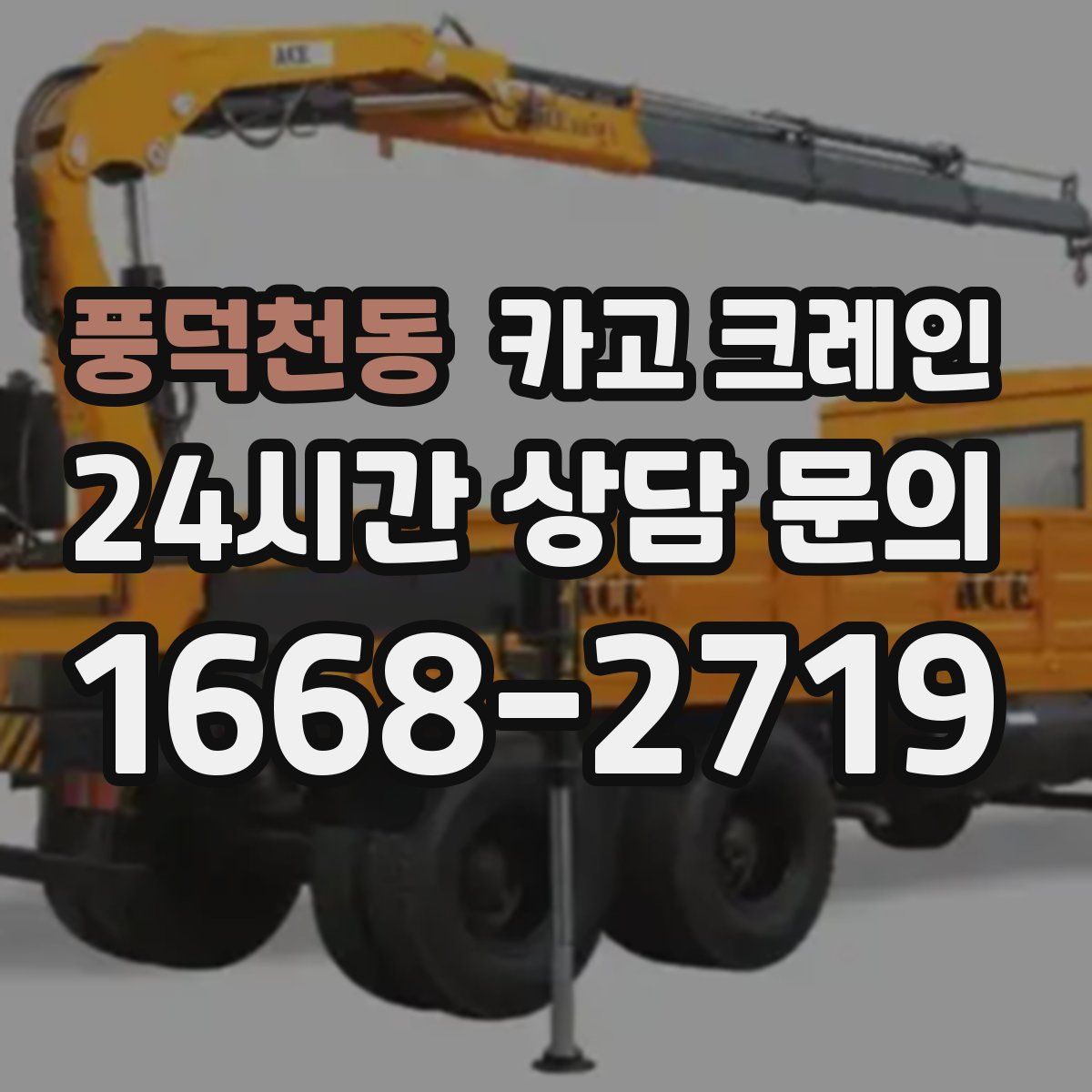 풍덕천동 카고 크레인