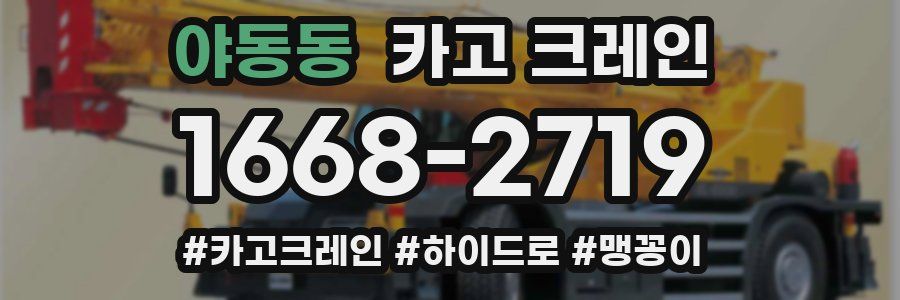 야동동 크레인 작업