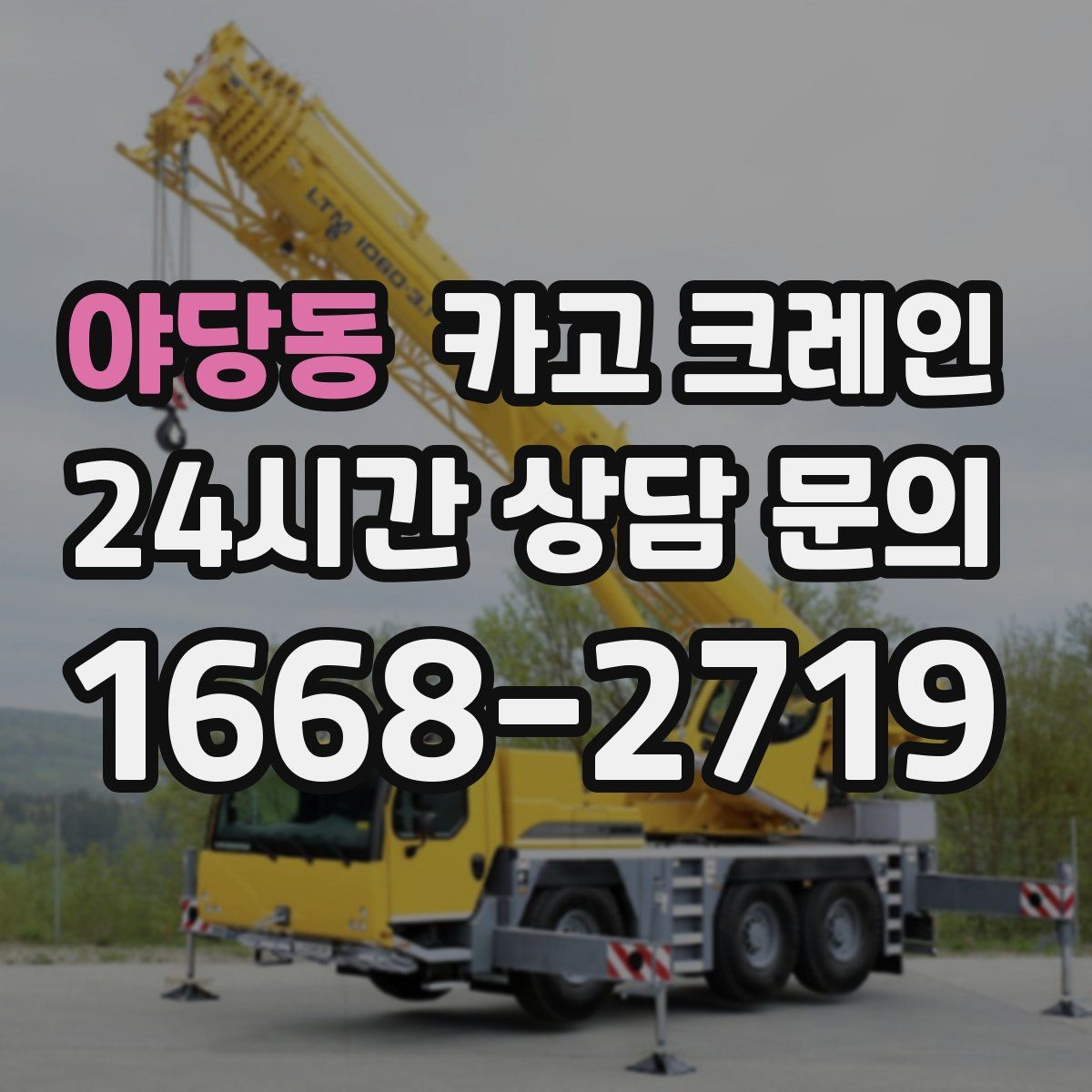 야당동 카고 크레인