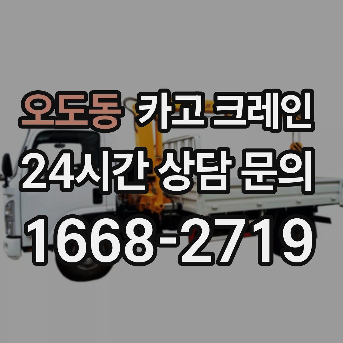 오도동 카고 크레인