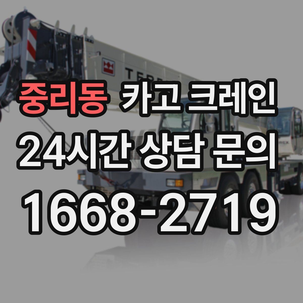 중리동 카고 크레인 한 번에 끝내는 하역과 운반 계획