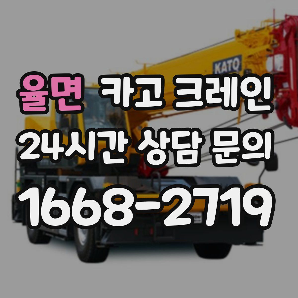 율면 카고 크레인