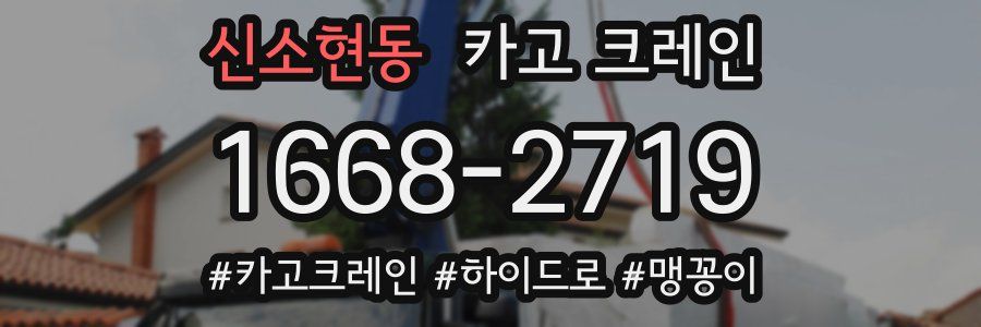 신소현동 크레인 작업