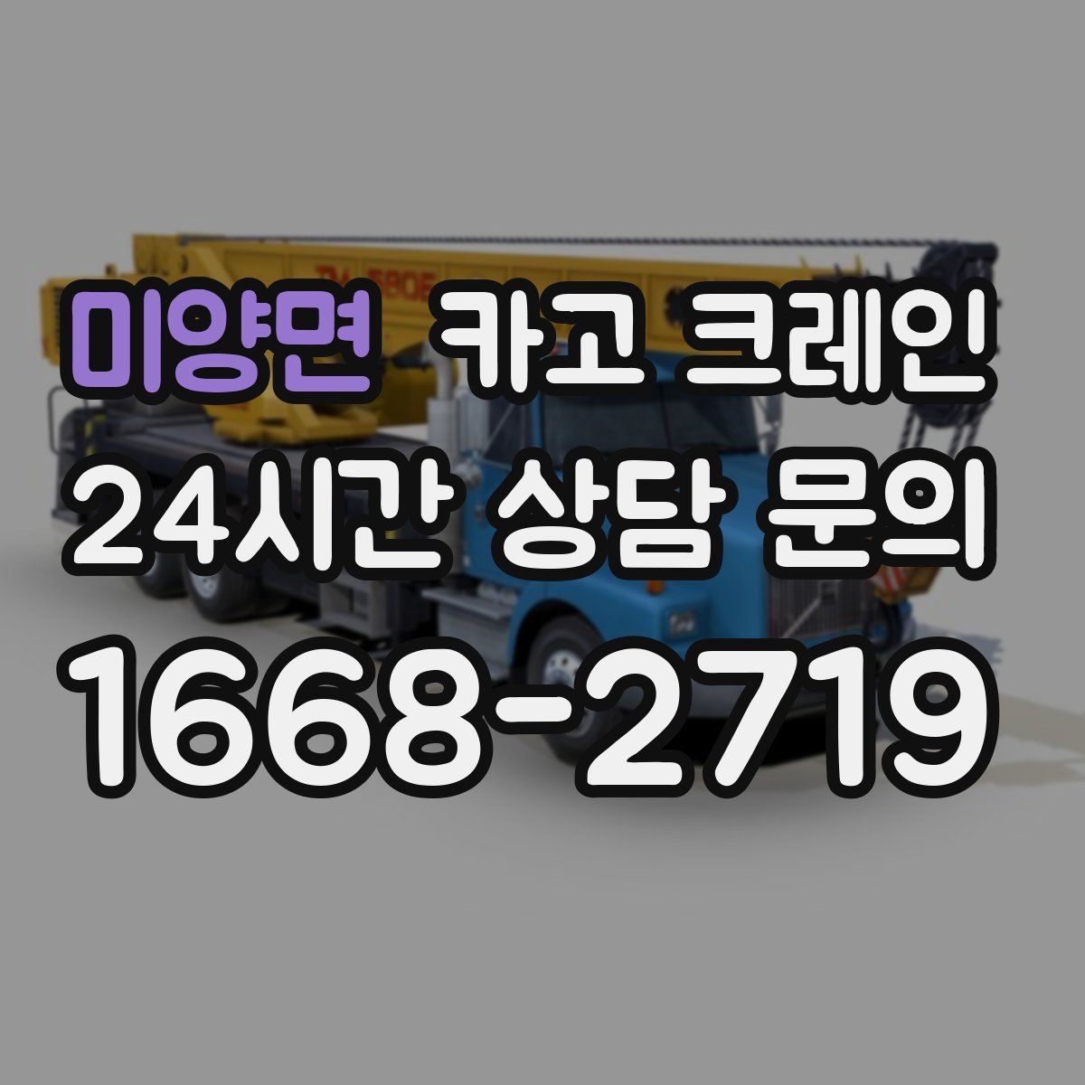 미양면 카고 크레인