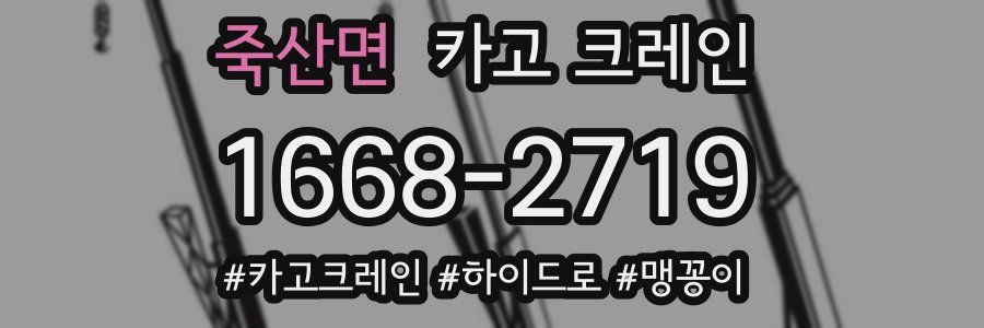 죽산면 크레인 작업