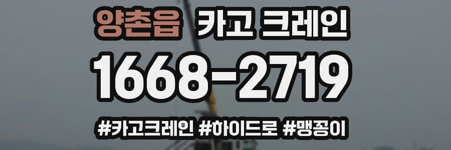 양촌읍 크레인 작업