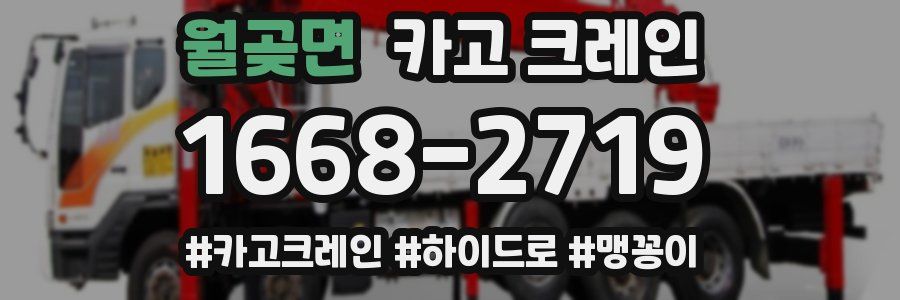 월곶면 크레인 작업