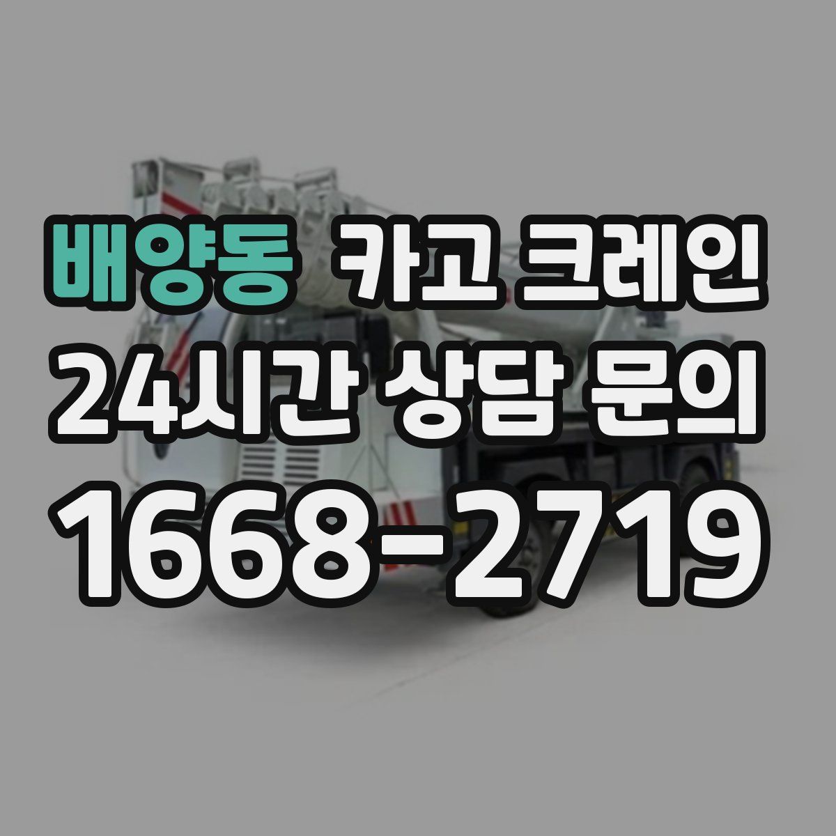 배양동 카고 크레인
