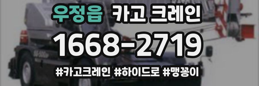 우정읍 크레인 작업