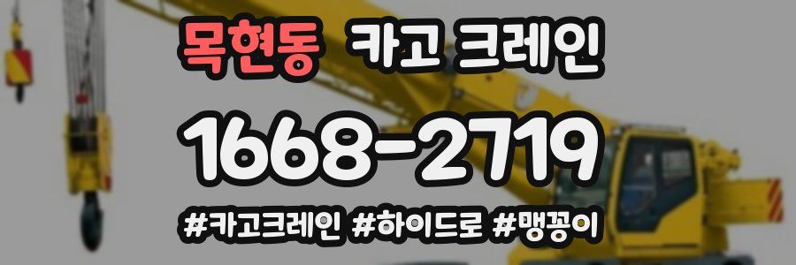 목현동 크레인 작업