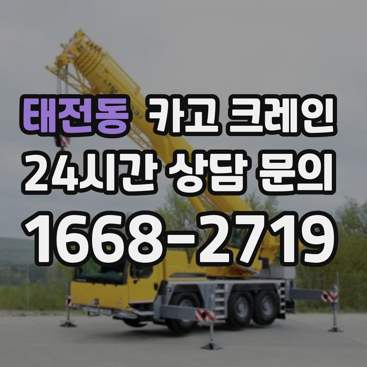 태전동 카고 크레인