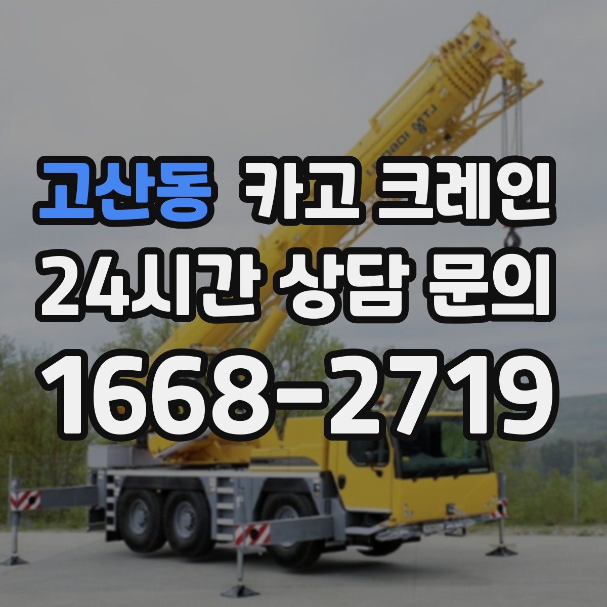 고산동 카고 크레인