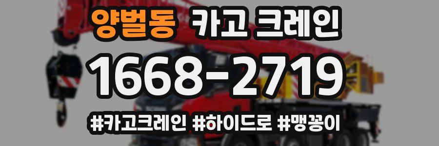 양벌동 크레인 작업