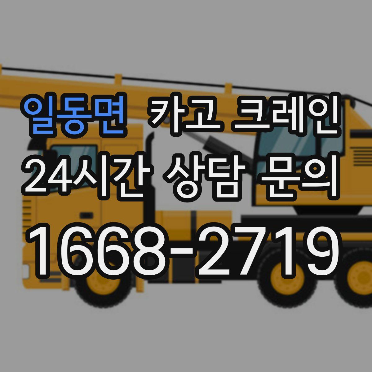 일동면 카고 크레인