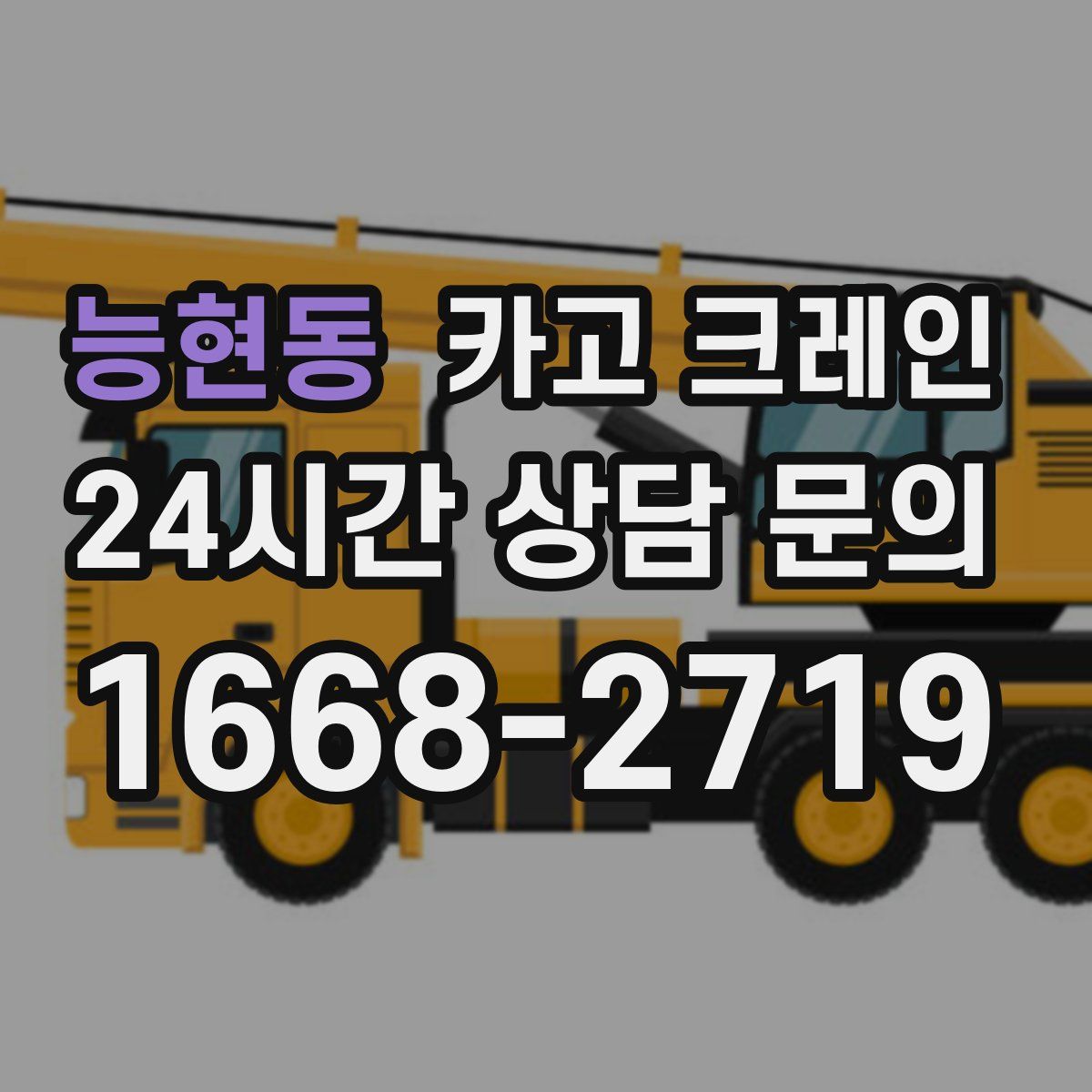 능현동 카고 크레인