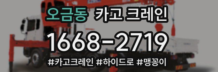 오금동 크레인 작업