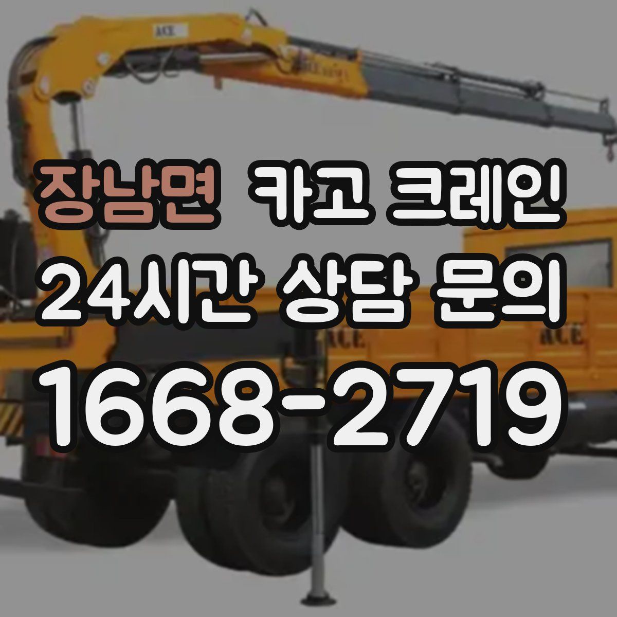 장남면 카고 크레인