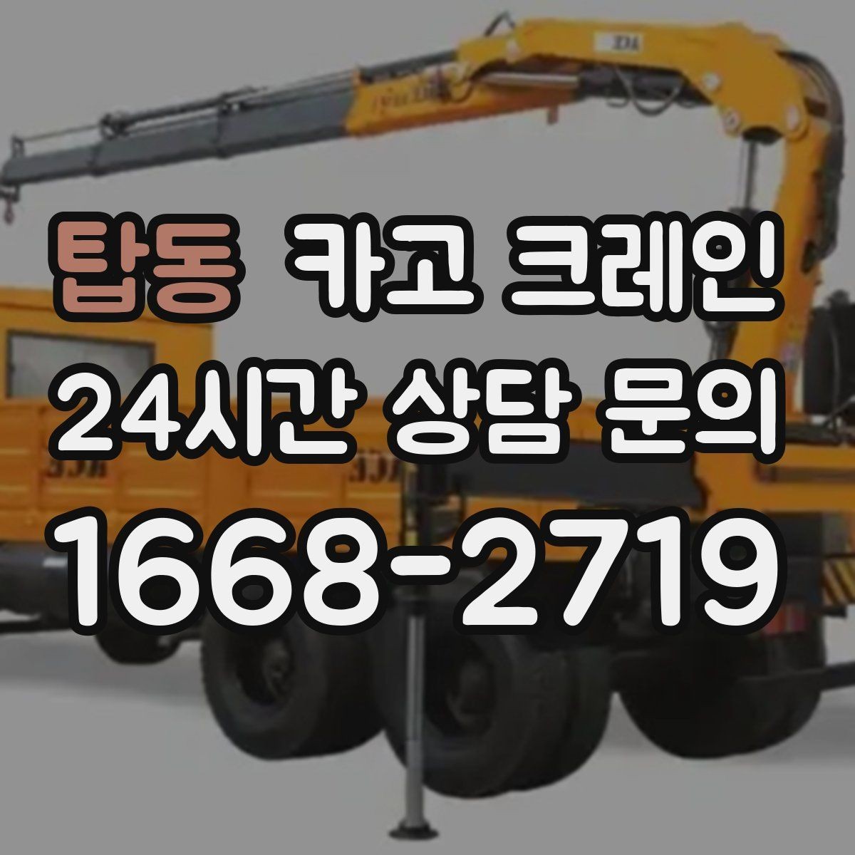탑동 카고 크레인 하차 지점 선정이 중요한 이유