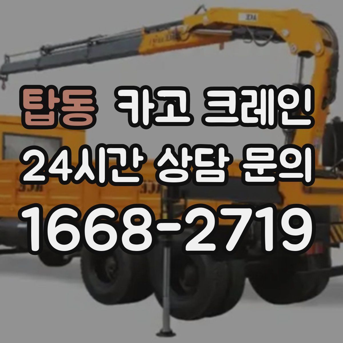 탑동 카고 크레인
