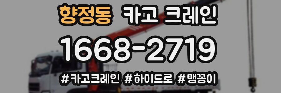 향정동 크레인 작업