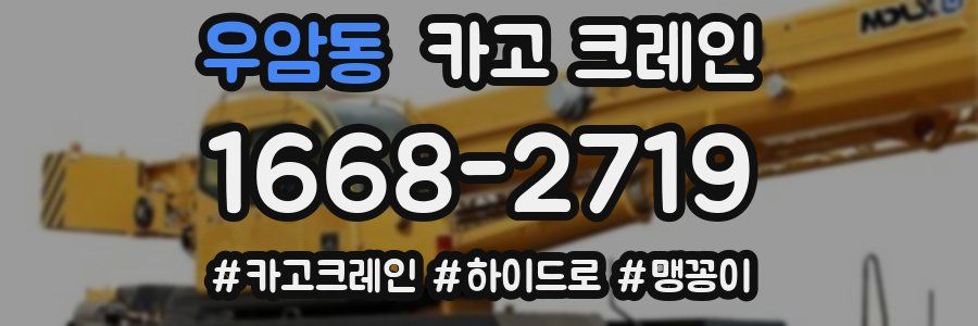 우암동 크레인 작업