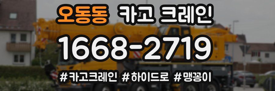 오동동 크레인 작업