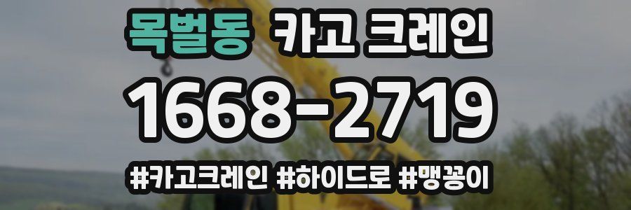 목벌동 크레인 작업