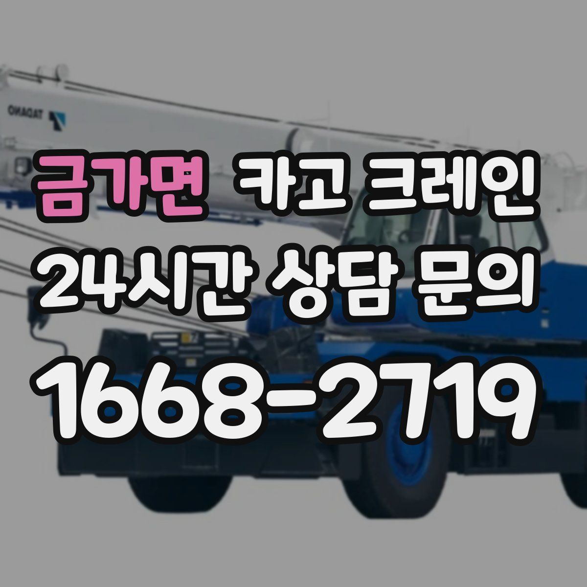 금가면 카고 크레인