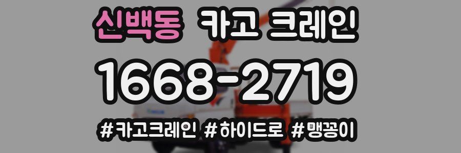 신백동 크레인 작업