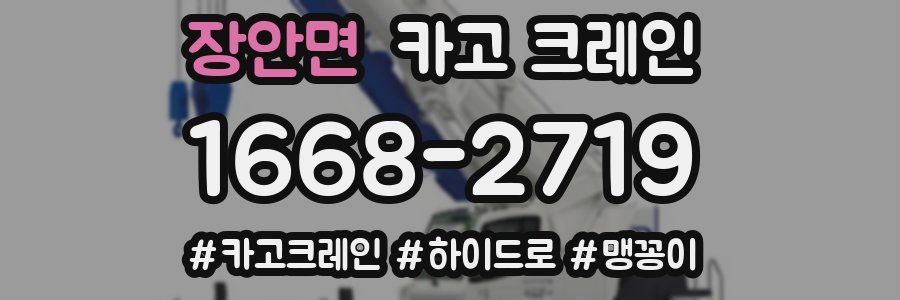 장안면 크레인 작업