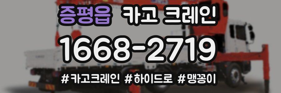 증평읍 크레인 작업