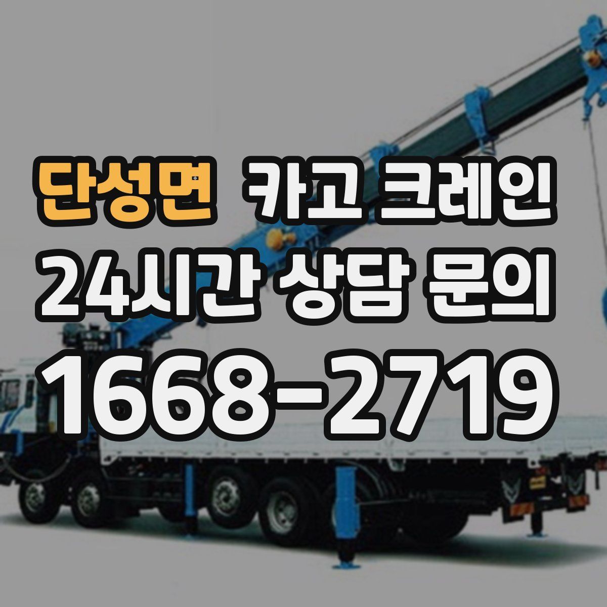 단성면 카고 크레인