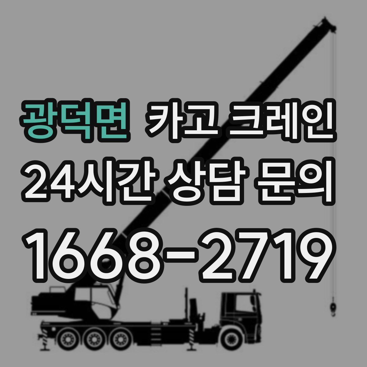 광덕면 카고 크레인