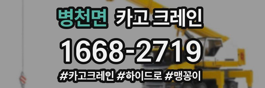 병천면 크레인 작업