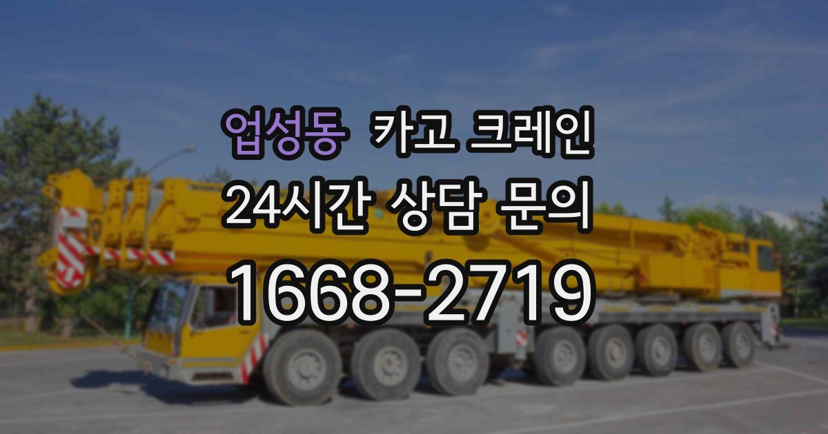 업성동 크레인